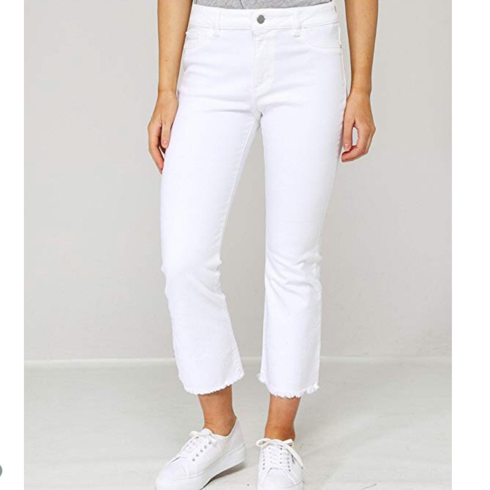 NWT DL1961 Bridget Crop Instasculpt Jean in White